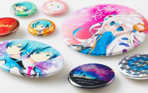 缶バッジのイメージ