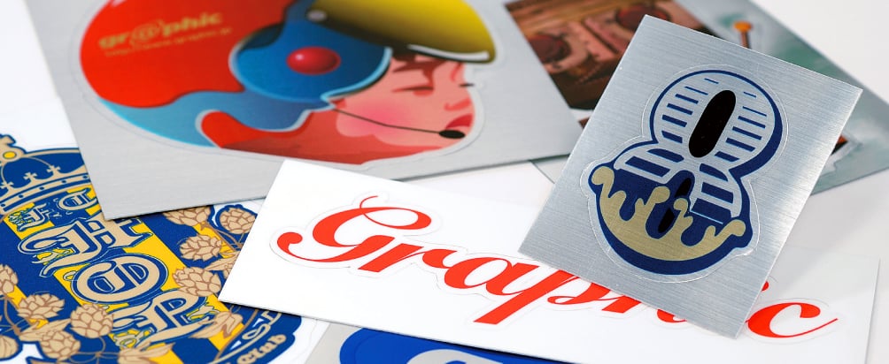 ステッカー印刷の納品イメージ