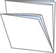巻四つ折クロス二つ折のイメージ