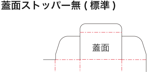 蓋面ストッパー無(標準)