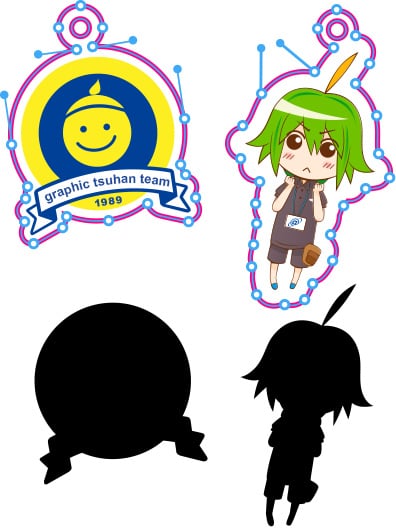 アクリルキーホルダー用台紙のイメージ