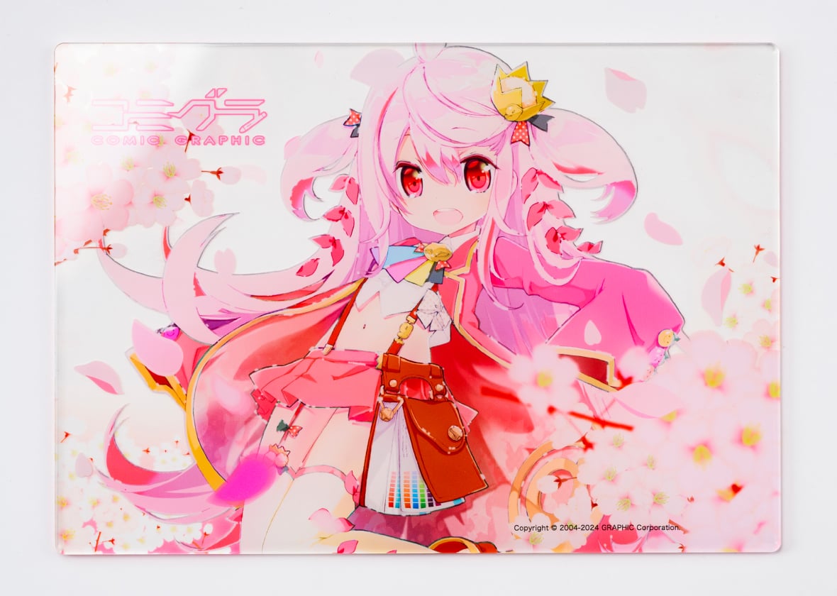 ホワイト版無しの部分にもデザインを載せて透け感のある効果を生みます。