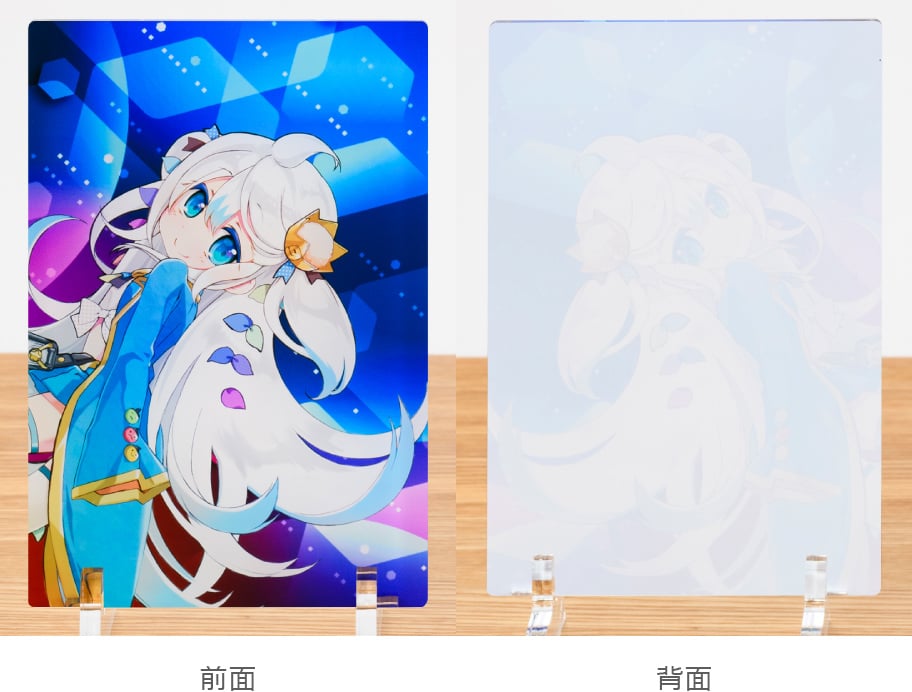 ホワイト版の全面刷りでは全面が発色よく仕上がります