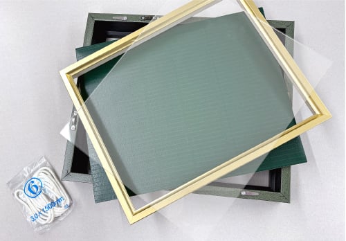 木製 油彩額の額装 付属品の詳細イメージ