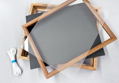 木製 油彩額の額装 付属品の詳細イメージ