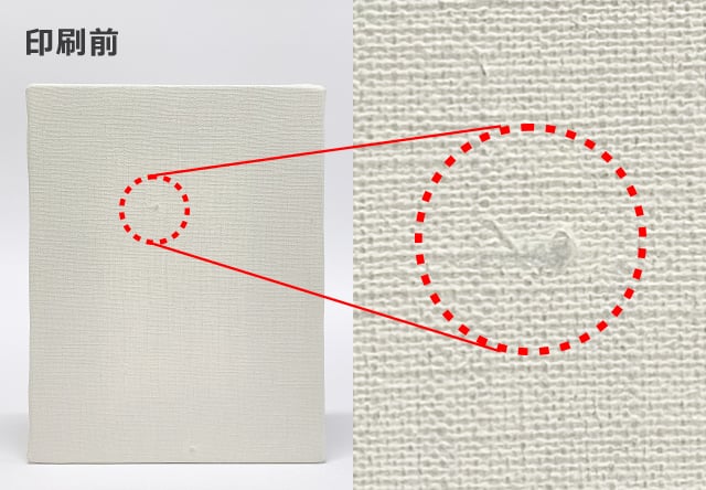 生地の目（繊維） 印刷前のイメージ