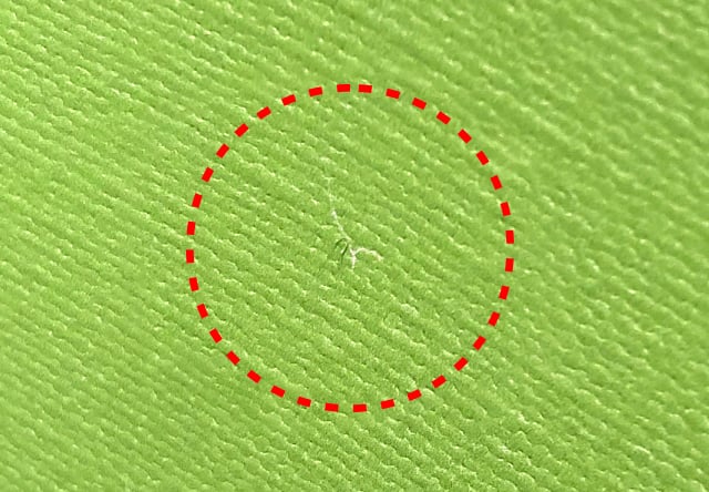 表面の毛羽立ちのイメージ