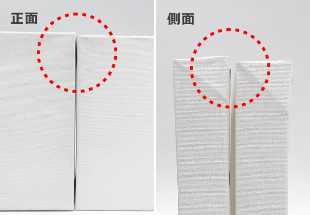 キャンバス本体の個体差のイメージ