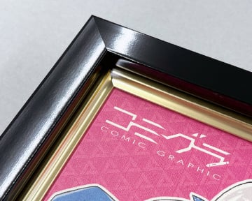 樹脂製 油彩額の額装 ブラックのイメージ