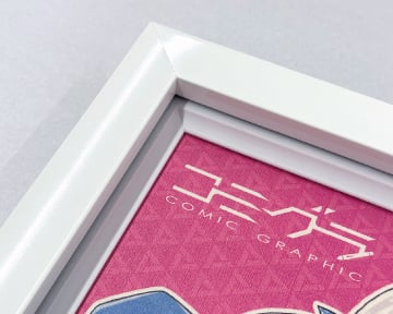 樹脂製 油彩額の額装 ホワイトのフレームイメージ