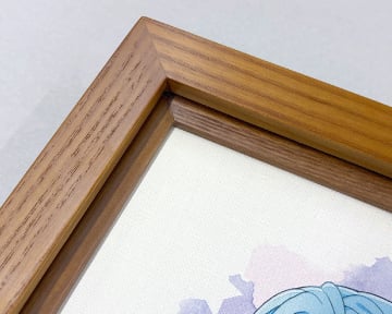 木製 油彩額の額装 ライトブラウンのフレームイメージ