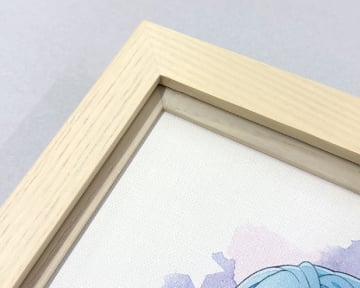 木製 油彩額の額装 ホワイトのフレームイメージ