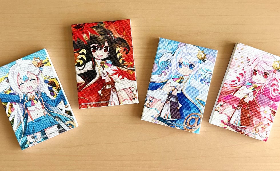 色違いのイラストを印刷して、コレクションアイテムとしても。