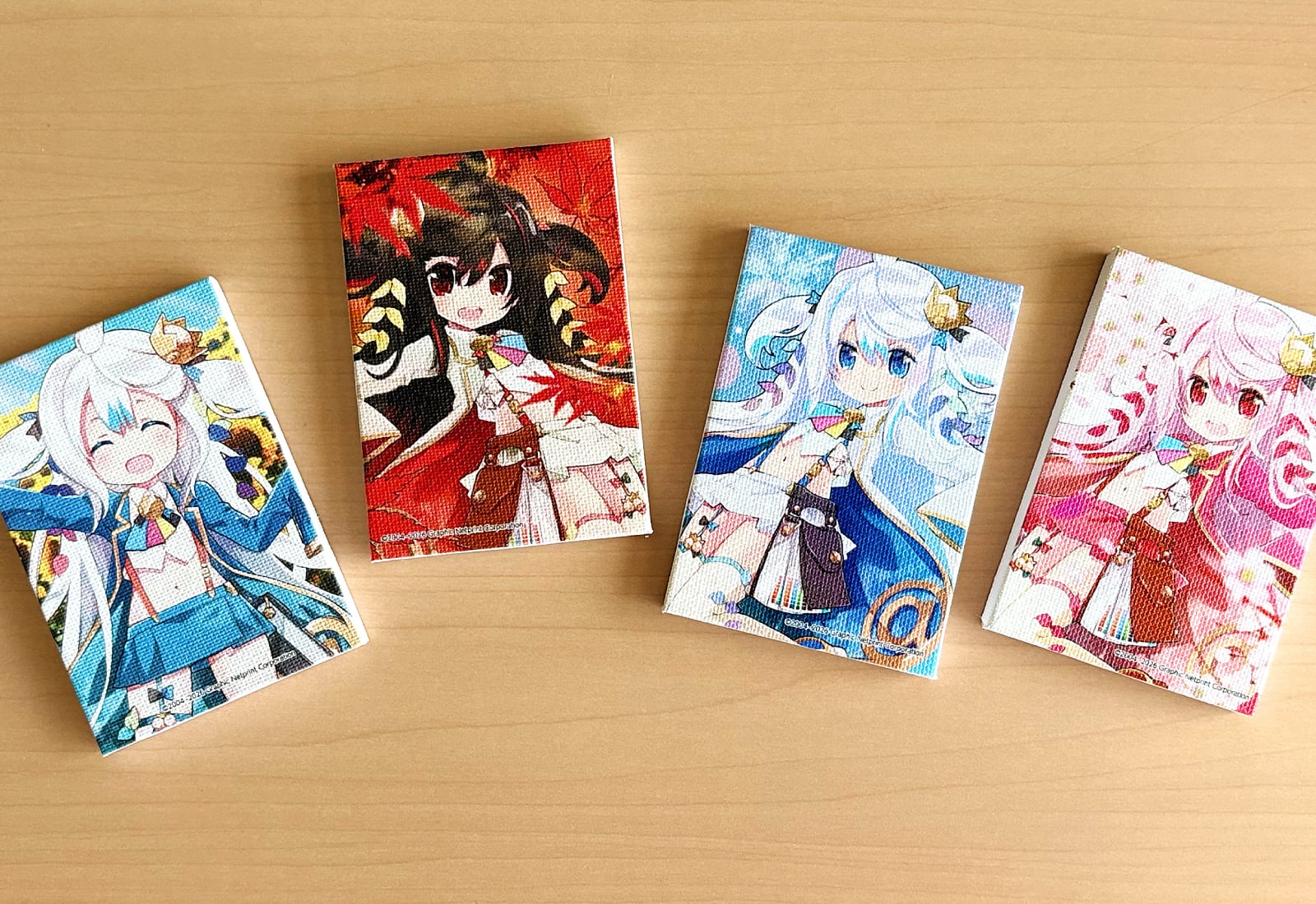 色違いのイラストを印刷して、コレクションアイテムとしても。