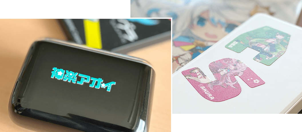 4種のステッカー素材イメージ