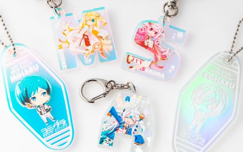 オーロラアクリルキーホルダーのイメージ