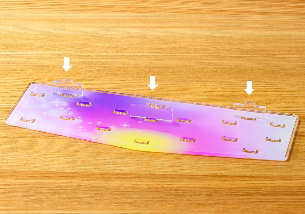 アクリルジオラマ作成事例のステージを追加作成1のイメージ