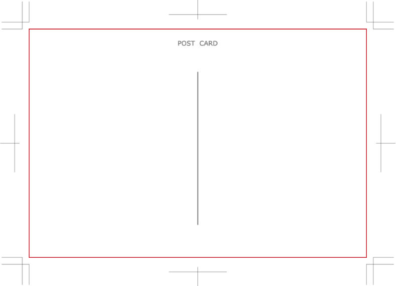 ポストカード宛名面の無料テンプレート ネット印刷は 印刷通販 グラフィック