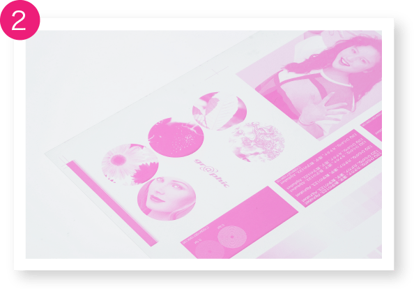 M（マゼンタ＝紅）のイメージ