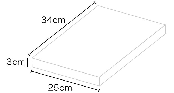 定形外郵便物(規格内)の寸法イメージ