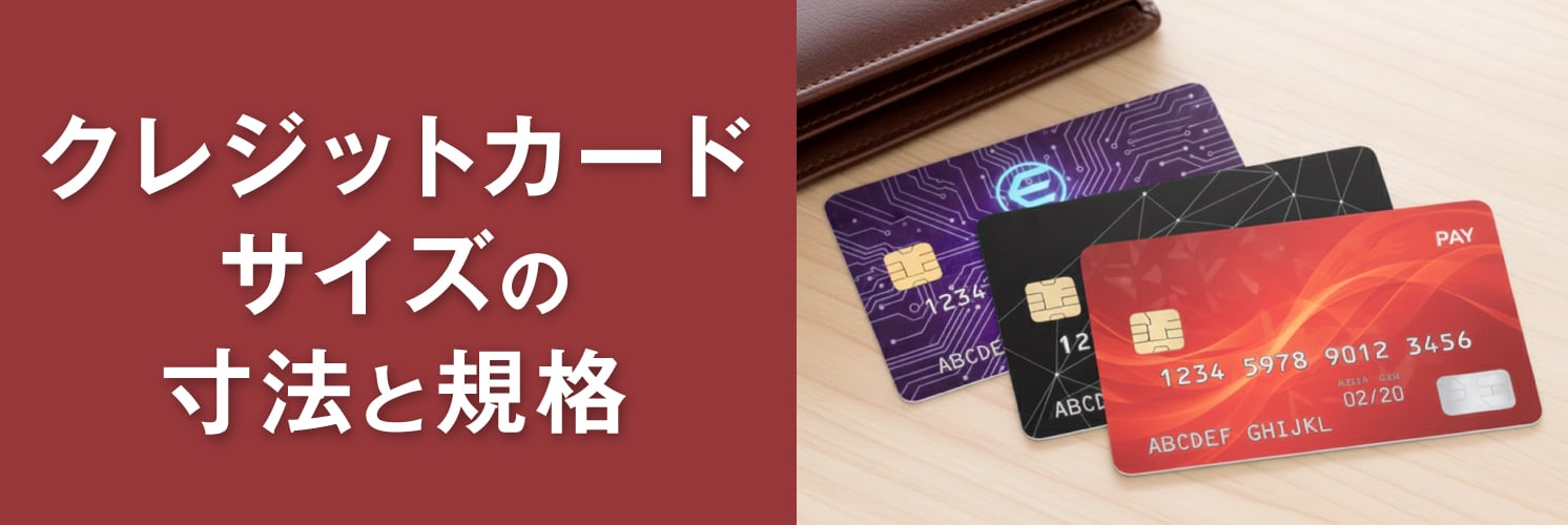 クレジットカードサイズの寸法と規格