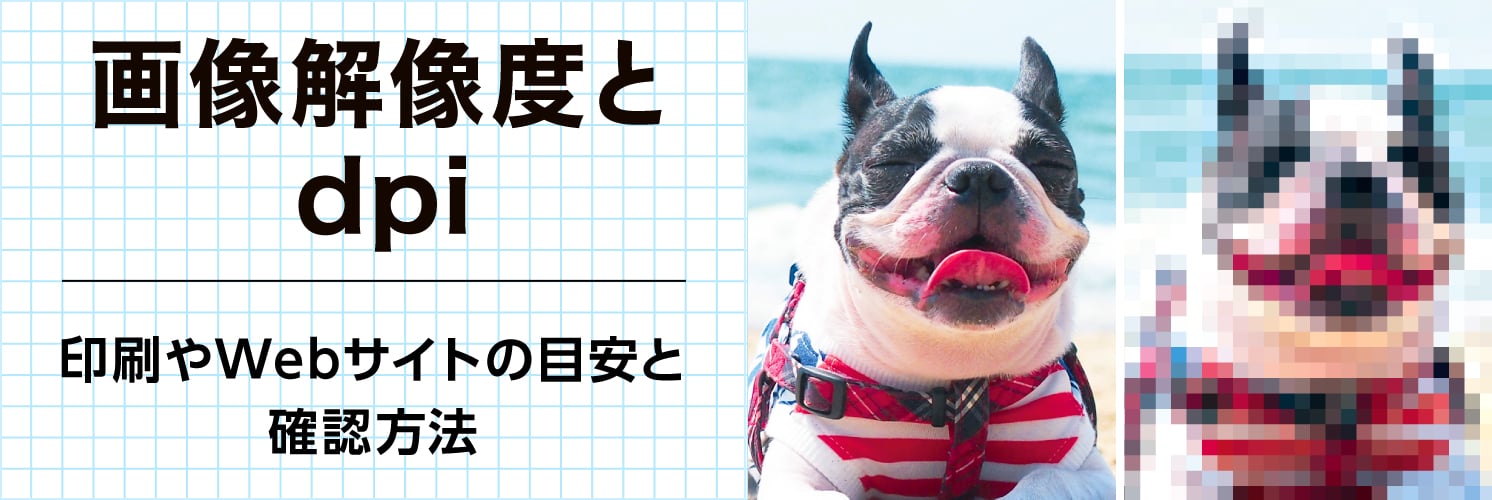 画像解像度とdpi
印刷やWebサイトの目安と確認方法