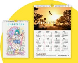 ハンガーカレンダー（オンデマンド印刷）のイメージ