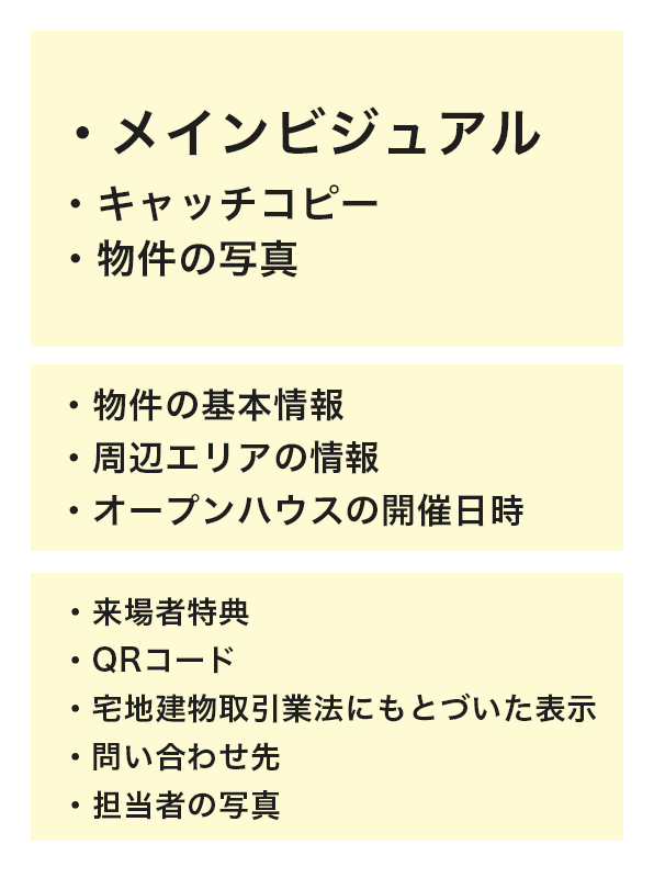 3分割のレイアウト例のイメージ