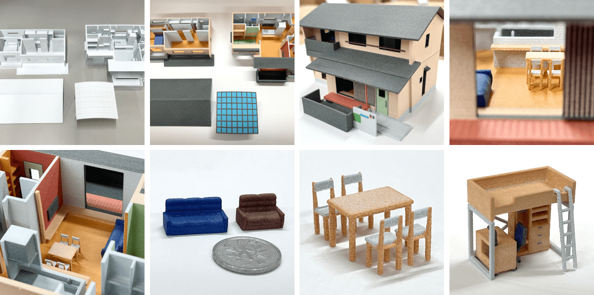 建築模型造形のサンプルイメージ