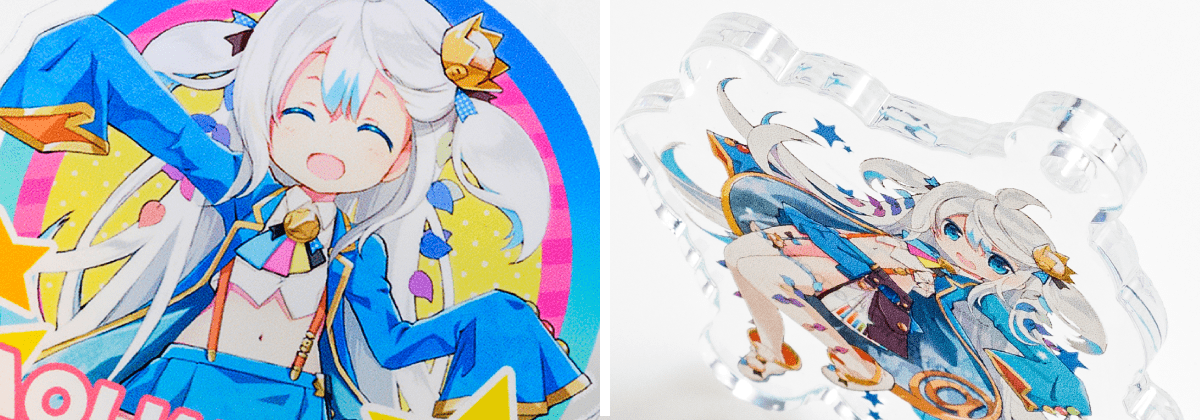 アクリルグッズの完成品イメージ