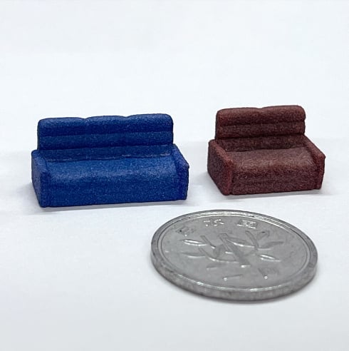 PA樹脂サンプル 家具模型のサイズ比較のイメージ