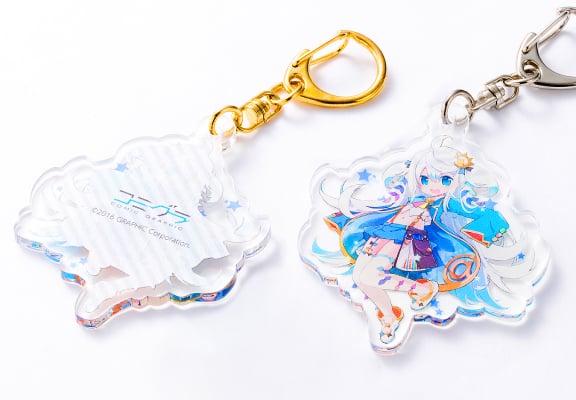 クリアタイプのみ、両面印刷に対応。表裏で異なるデザインを作成できます。（写真の素材：クリアタイプ）