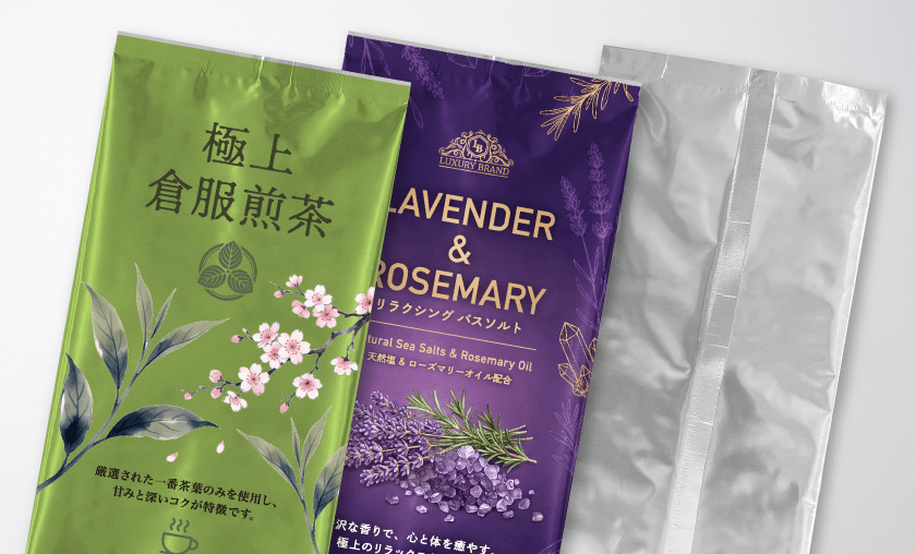 全面印刷で商品の魅力をアップ!