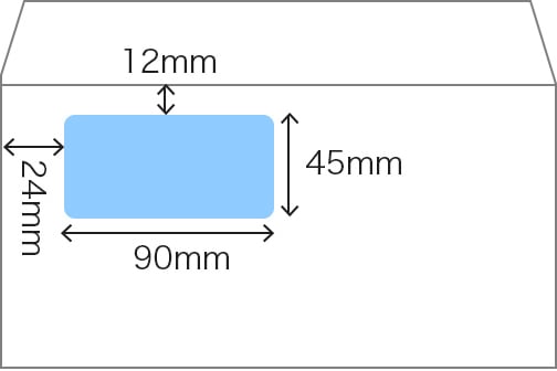 窓加工の寸法イメージ