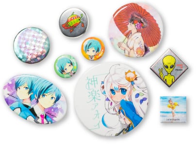 缶バッジ・缶ミラーのイメージ