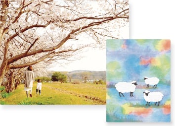 キャンバスプリントのイメージ