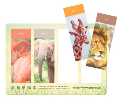 クリアしおりセットのイメージ