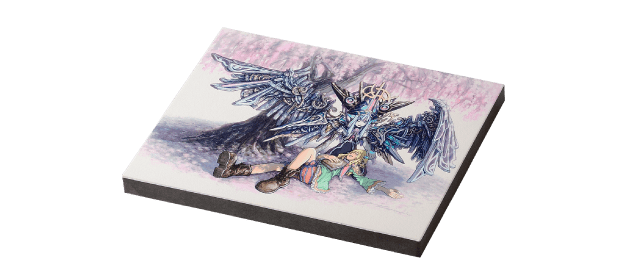 木製パネル水張り加工（ジークレープリント）のイメージ