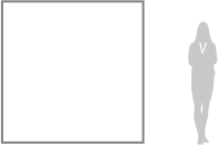 タテ180cm × ヨコ180cmのサイズイメージ