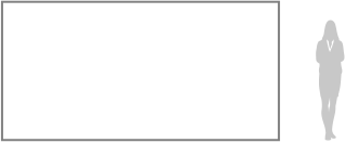 タテ180cm × ヨコ360cmのサイズイメージ