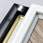 額装オプション＜樹脂製＞ ブラックとホワイトのカラーイメージ