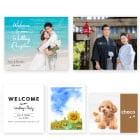 キャンバスプリントのテンプレートが豊富