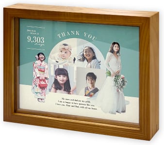 木製 油彩額の額装 ライトブラウン（ライナー：同色）のイメージ