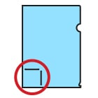 名刺スリット入クリアファイルのイメージ