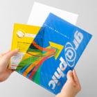 クリアファイルにものを入れた時のイメージ