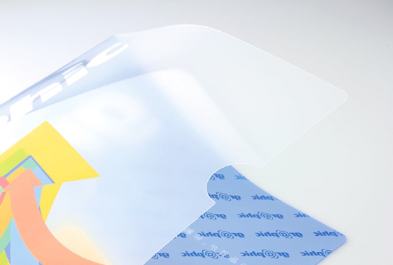 クリアファイル透明部分のイメージ