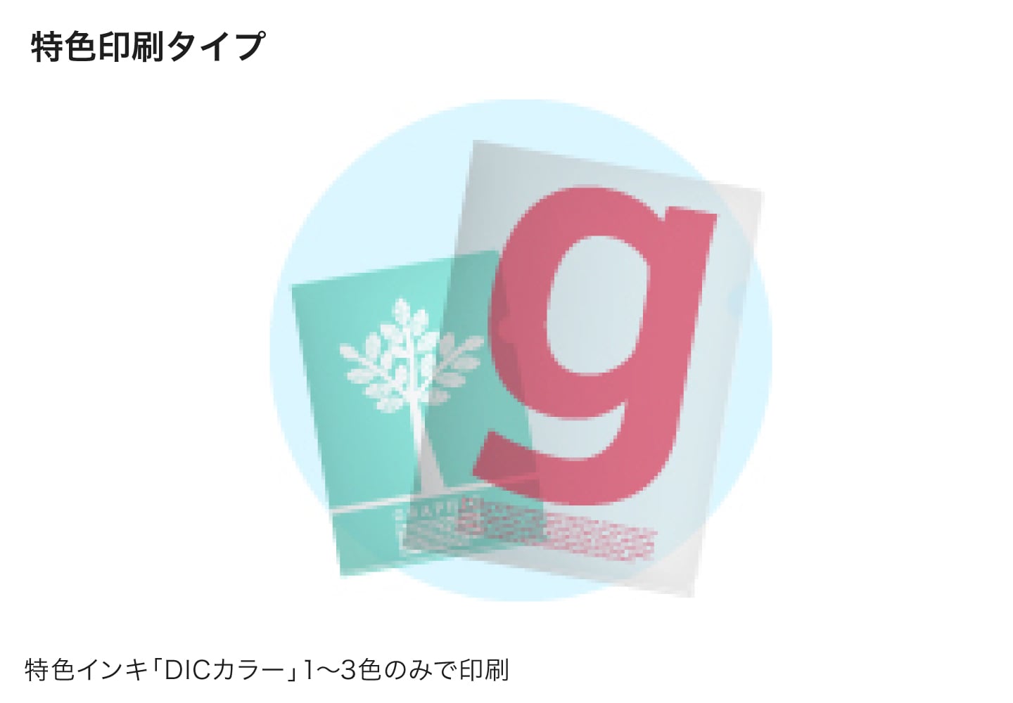 特色印刷クリアファイルのイメージ