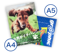 クリアファイル印刷のイメージ