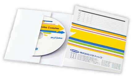 当社の製品 紙製ホルダー（CD/DVDジャケット）のイメージ