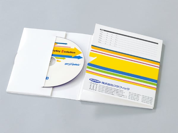 紙製ホルダー（CD/DVDジャケット）のイメージ